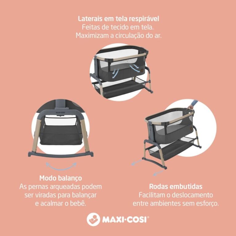 Berço portátil Iora Air – Maxi Cosi – Compartkids
