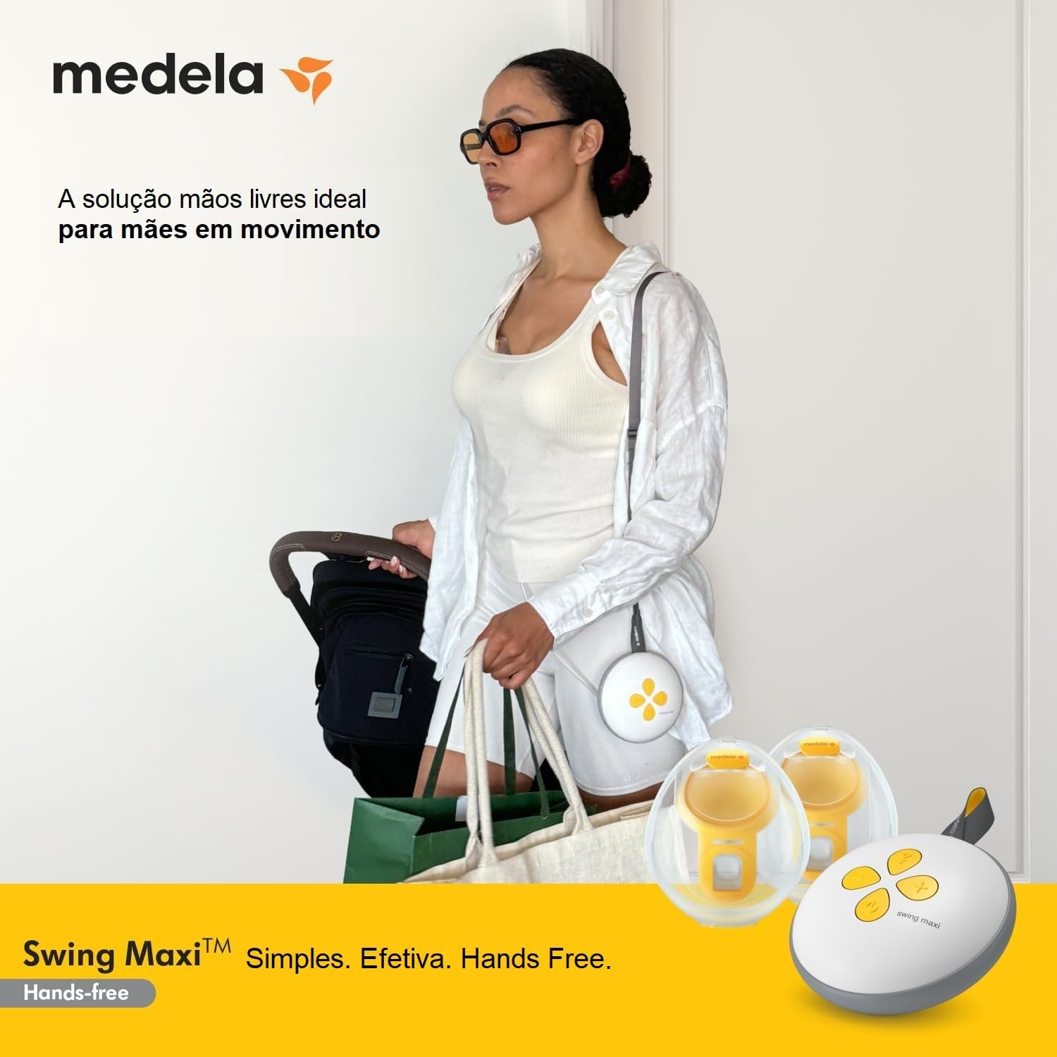 Bomba tira leite elétrica dupla Swing - Medela.2